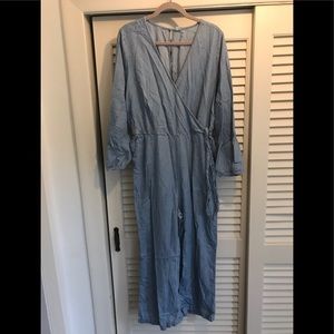 old navy XL tall denim romper